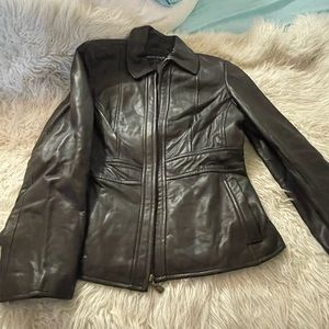 Anne Klein leather jacket.